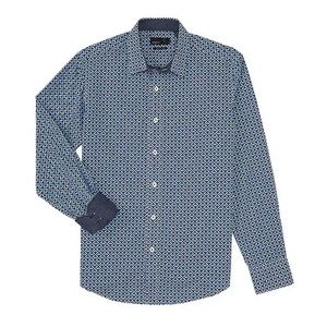 Quieti Print 100% Fine Cotton Long Sleeve  Shirt.